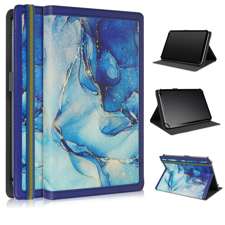Marble Pattern Stitching Leather Tablet Case