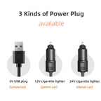 F4310 360-Degree Rotating Adjustable Car Three-Head Fan