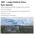 Q38 WIFI Humanoid Recognition AI Alarm 180 Degree Dual 2MP IP Camera