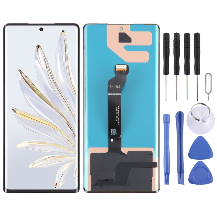 Original LCD Screen For Honor Magic4 Pro With Digitizer Full Assembly, Not Supporting Fingerprint Identification
