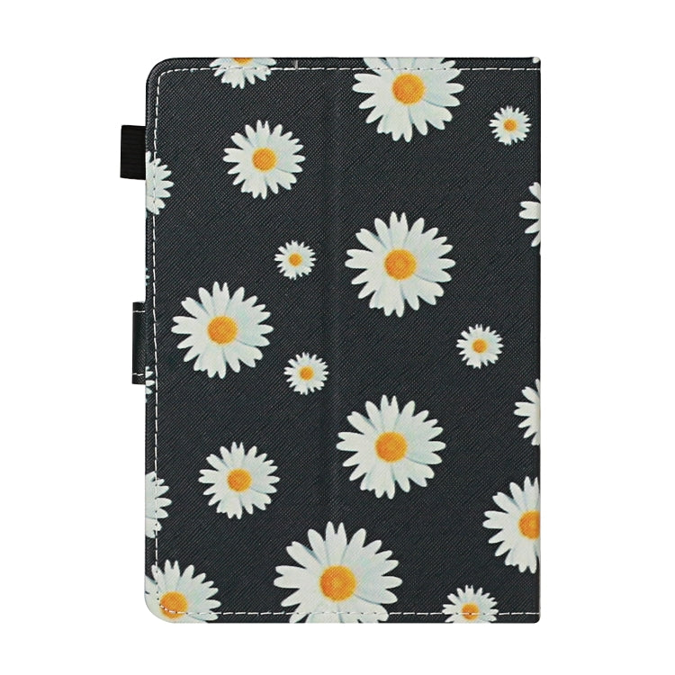 Flower Pattern Horizontal Flip Leather Case with Card Slots & Holder