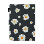 Flower Pattern Horizontal Flip Leather Case with Card Slots & Holder