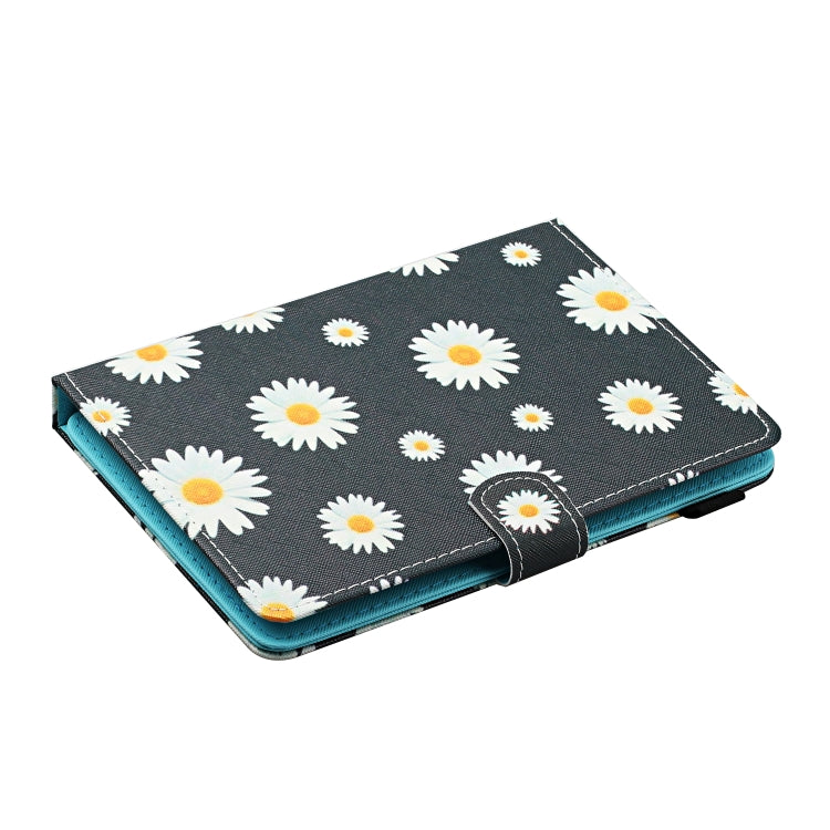 Flower Pattern Horizontal Flip Leather Case with Card Slots & Holder