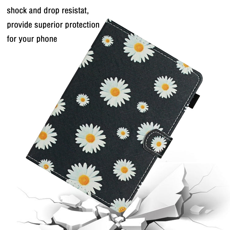 Flower Pattern Horizontal Flip Leather Case with Card Slots & Holder