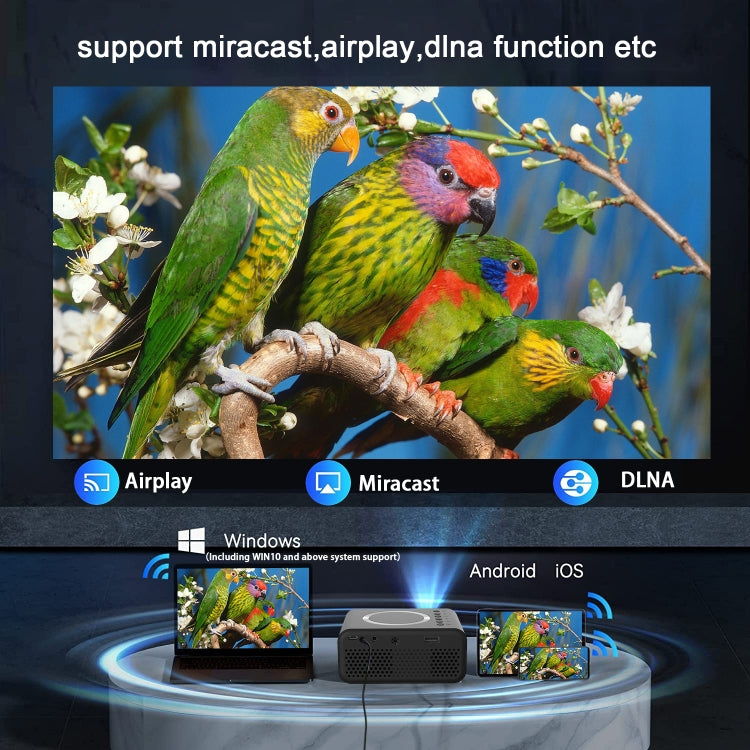 T300S 320x240 24ANSI Lumens Mini LCD Projector Supports Wired & Wireless Same Screen