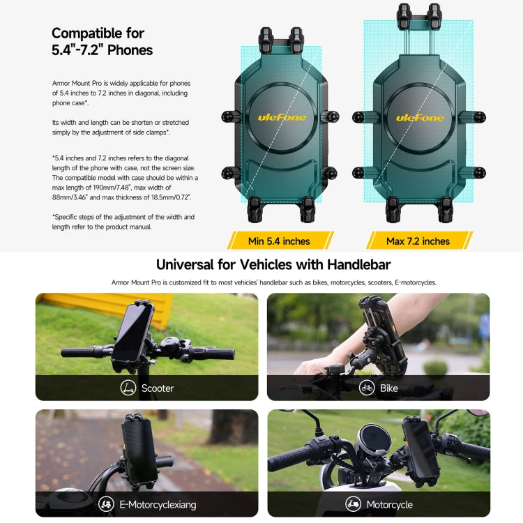Ulefone Armor Mount Pro AM01 Universal Bicycle Handle Phone Holder