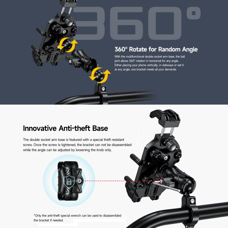 Ulefone Armor Mount Pro AM01 Universal Bicycle Handle Phone Holder