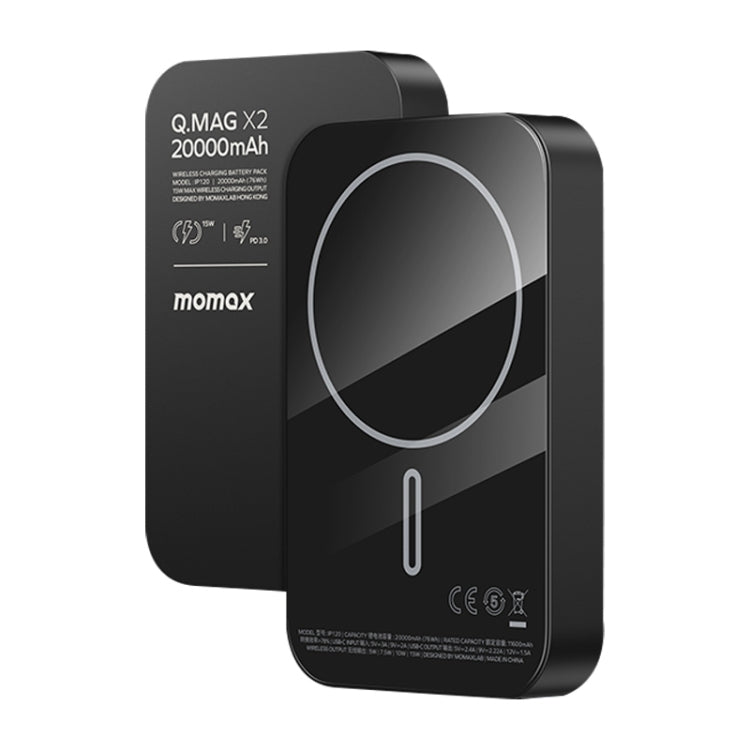 MOMAX Q.MAG X Portable Metal Magnetic Wireless Power Bank