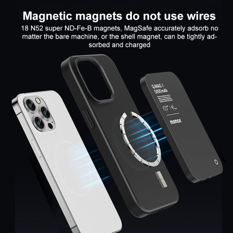 MOMAX Q.MAG X Portable Metal Magnetic Wireless Power Bank