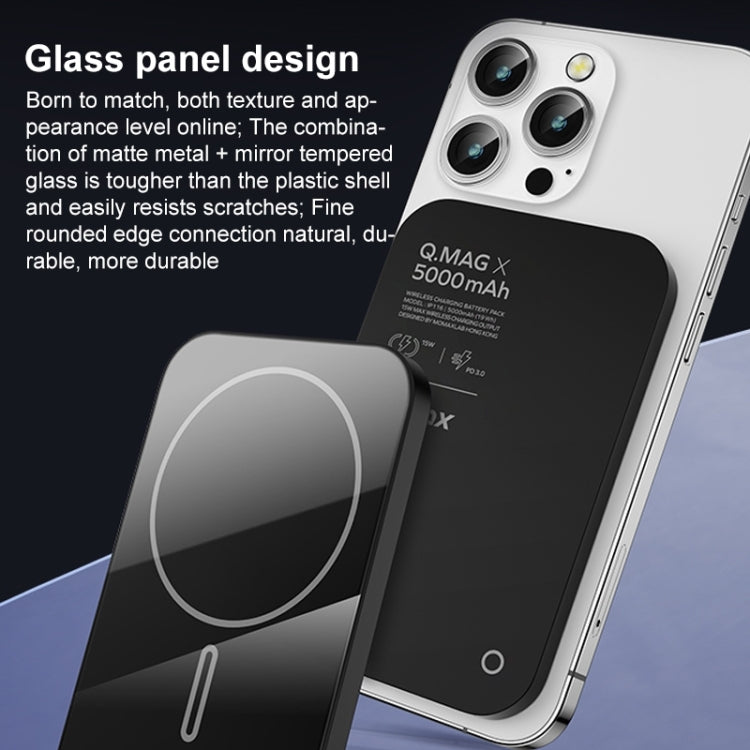 MOMAX Q.MAG X Portable Metal Magnetic Wireless Power Bank