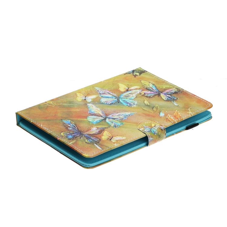 Colored Drawing Stitching Horizontal Flip Leather Case with Holder & Card Slots & Anti-skid strip