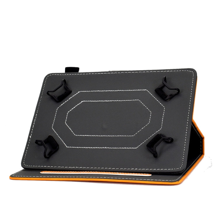 Tablet PC Universal Cowhide Texture Horizontal Flip Leather Case with Holder & Card Slots & Pen Slot