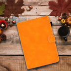 Tablet PC Universal Cowhide Texture Horizontal Flip Leather Case with Holder & Card Slots & Pen Slot