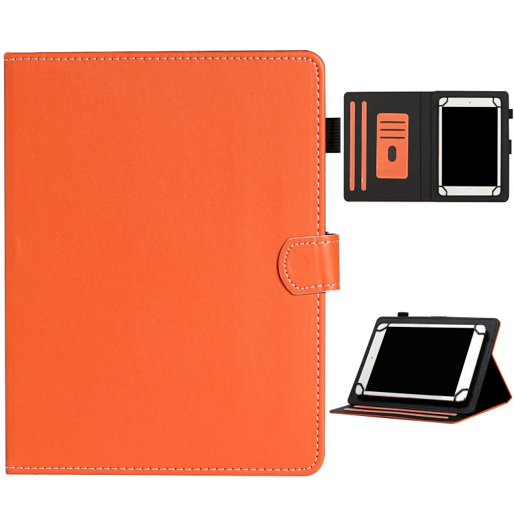 Universal Solid Color Horizontal Flip Leather Case with Card Slots & Holder & Pen Slot