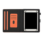 Universal Solid Color Horizontal Flip Leather Case with Card Slots & Holder & Pen Slot