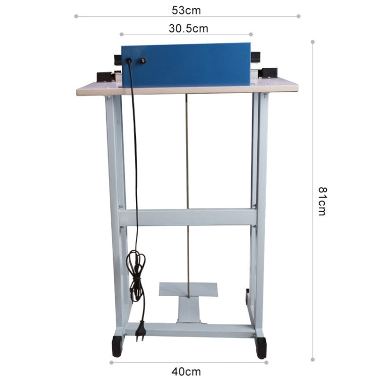 Pedal Type Sealing Machine Heat Shrinkable Film Cutting Machine Plastic Bag Sealer, EU Plug