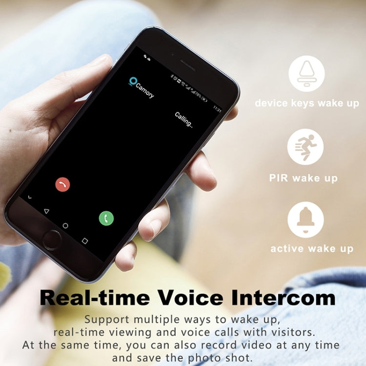 T30 Tuya Smart WiFi Visual Dingdong Doorbell with Battery Supports Two-Way Intercom & Night Vision