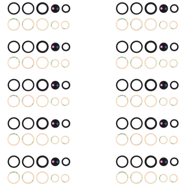 10set Back Camera Lens