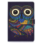 Universal Colored Drawing Pattern Horizontal Flip PU Leather Case with Holder & Card Slots