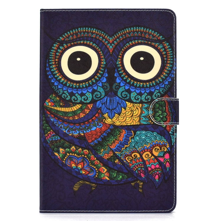 Universal Colored Drawing Pattern Horizontal Flip PU Leather Case with Holder & Card Slots