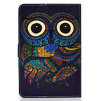 Universal Colored Drawing Pattern Horizontal Flip PU Leather Case with Holder & Card Slots