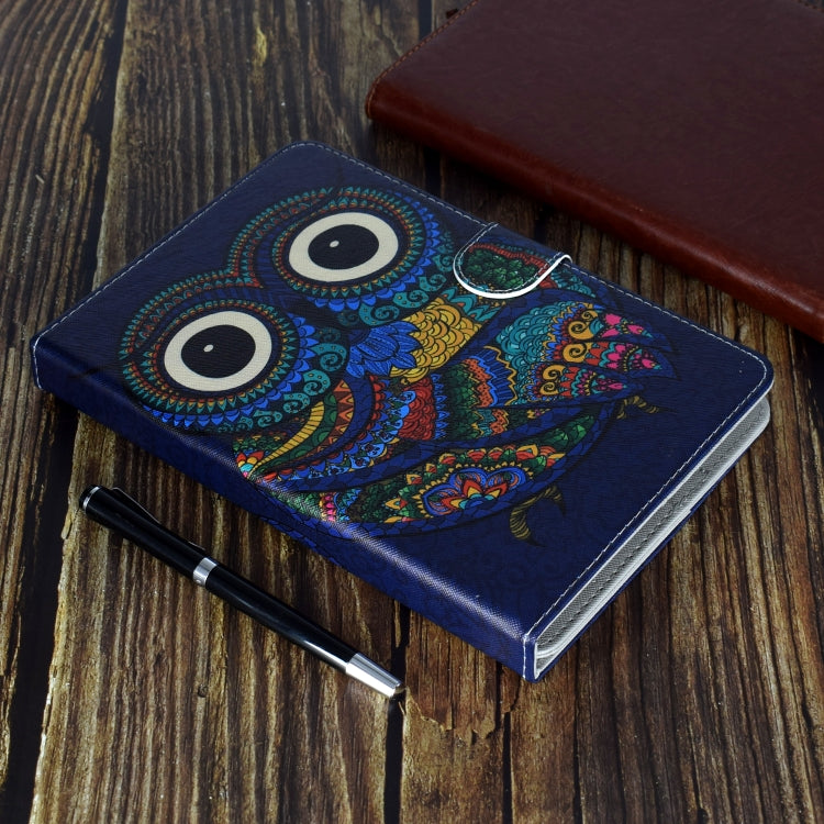 Universal Colored Drawing Pattern Horizontal Flip PU Leather Case with Holder & Card Slots