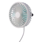 F829 Portable Car Air Outlet Electric Cooling Fan with LED Light
