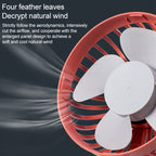 F829 Portable Car Air Outlet Electric Cooling Fan with LED Light