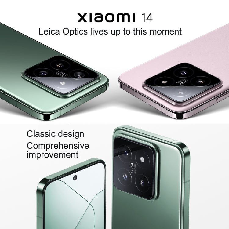 Xiaomi 14,  6.36 inch Xiaomi HyperOS Snapdragon 8 Gen 3 Octa Core 4nm up to 3.3GHz, NFC, Network: 5G