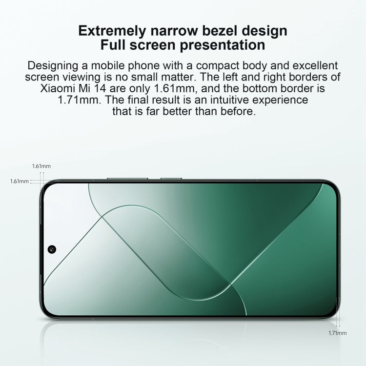 Xiaomi 14,  6.36 inch Xiaomi HyperOS Snapdragon 8 Gen 3 Octa Core 4nm up to 3.3GHz, NFC, Network: 5G