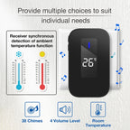 C303B One to One Home Wireless Doorbell Temperature Digital Display Remote Control Elderly Pager