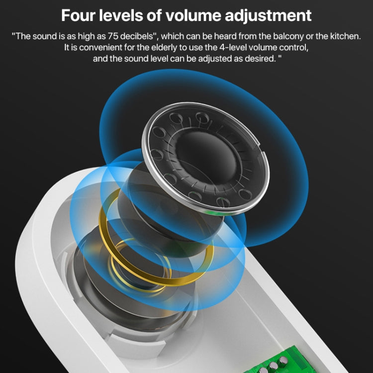 C303B One to One Home Wireless Doorbell Temperature Digital Display Remote Control Elderly Pager