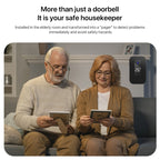 C303B One to One Home Wireless Doorbell Temperature Digital Display Remote Control Elderly Pager