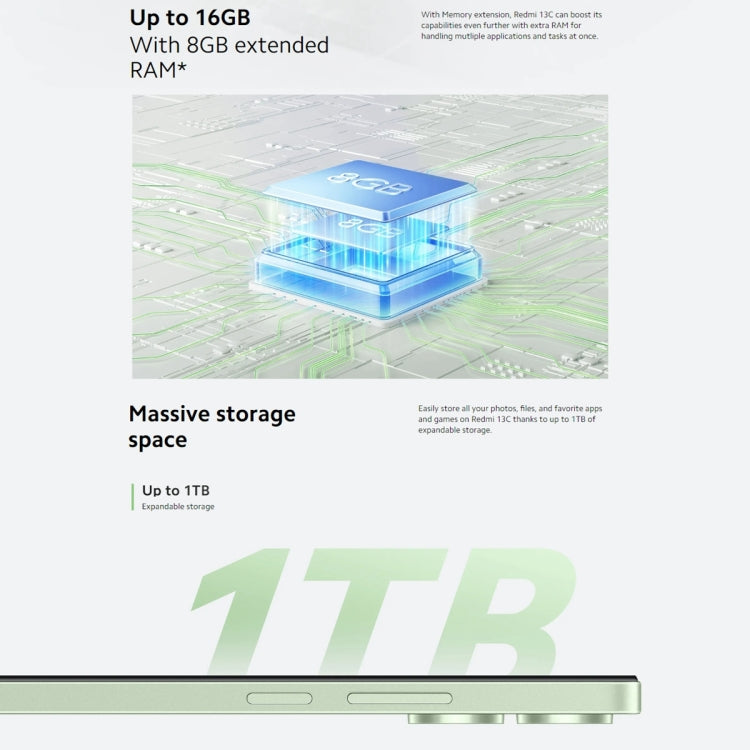 Xiaomi Redmi 13C 5G,  6.74 inch MIUI 14 MediaTek Dimensity 6100+ Octa Core 2.2GHz, NFC, Network: 5G, Not Support Google Play
