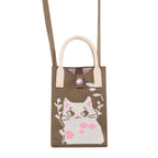 Cat Knitted Mini Crossbody Phone Bag For 6.9 inch and Below Phones