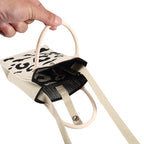 Leopard Print Knitted Mini Crossbody Phone Bag For 6.9 inch and Below Phones