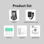 Q820 6MP 10X Binocular Zoom Dual Light Source Outdoor IP67 Waterproof WiFi Camera