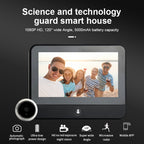 S50S 4.3 inch IPS LCD Screen 1080P Infrared Night Vision WiFi Smart Cat Eye Video Doorbell