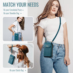 CaseMe Me40 Vertical Multifunctional Shoulder Crossbody Phone Bag