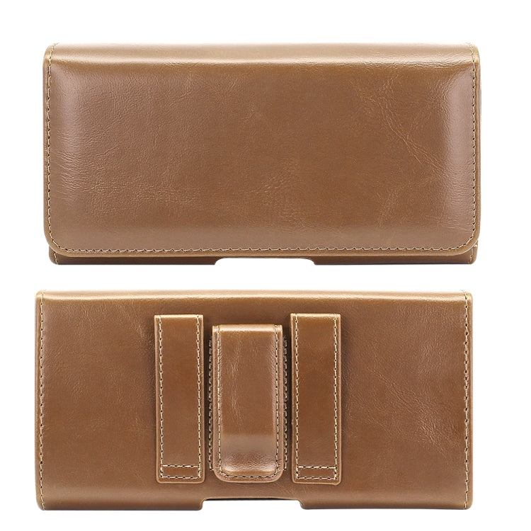 5.5-6.7 inch Universal Multifunctional Horizontal Magnetic Flip Cover PU Phone Waist Bag