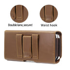 5.5-6.7 inch Universal Multifunctional Horizontal Magnetic Flip Cover PU Phone Waist Bag