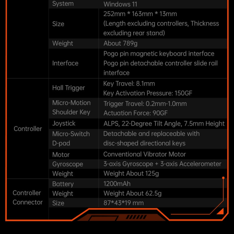 ONE-NETBOOK OneXPlayer X1 10.95 inch Handheld Game Console, Windows 11 AMD Ryzen 7 8840U