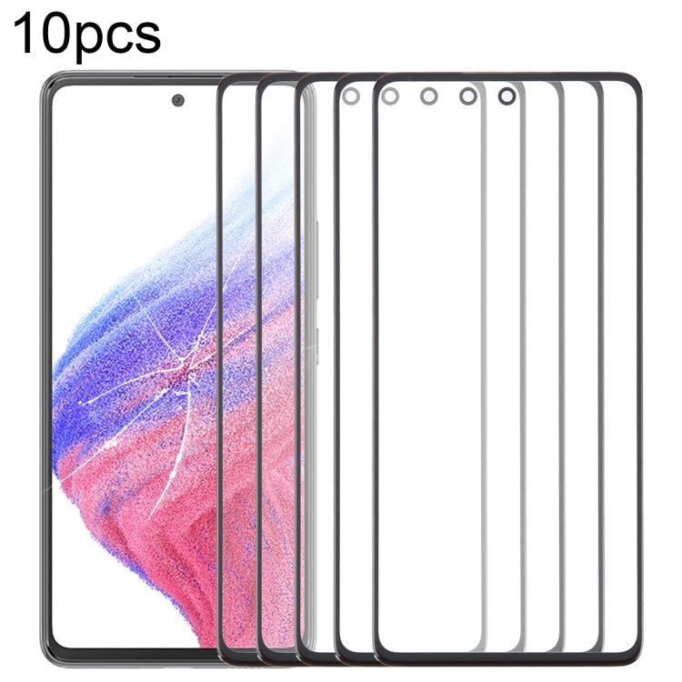 10pcs Front Screen Outer Glass Lens with OCA Optically Clear Adhesive