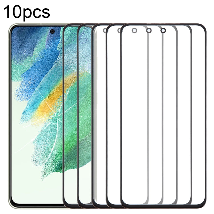 10pcs Front Screen Outer Glass Lens with OCA Optically Clear Adhesive
