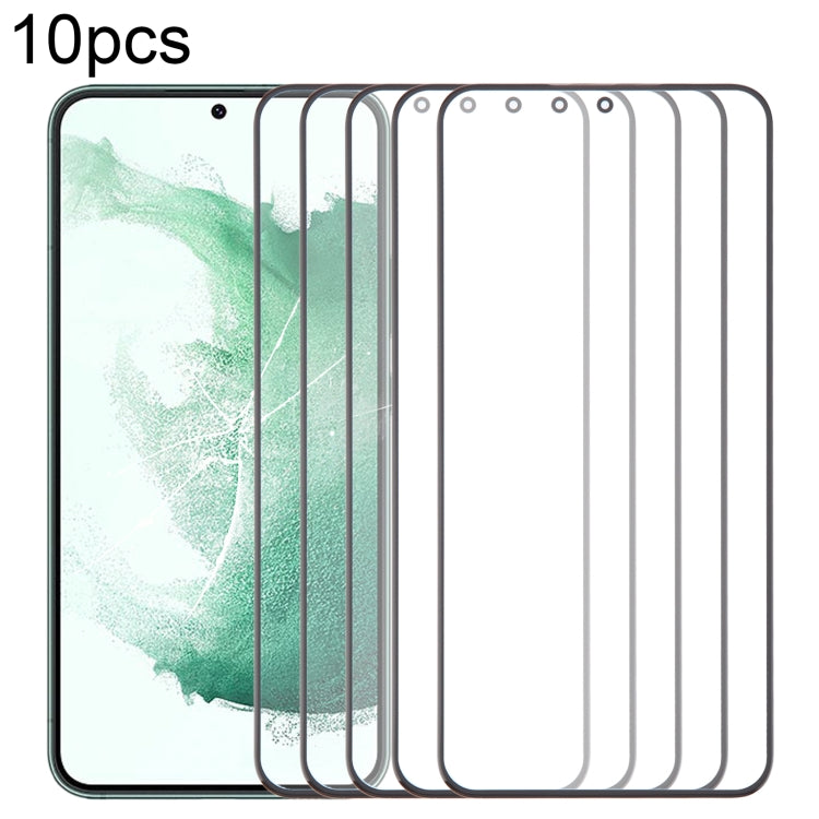 10pcs Front Screen Outer Glass Lens with OCA Optically Clear Adhesive