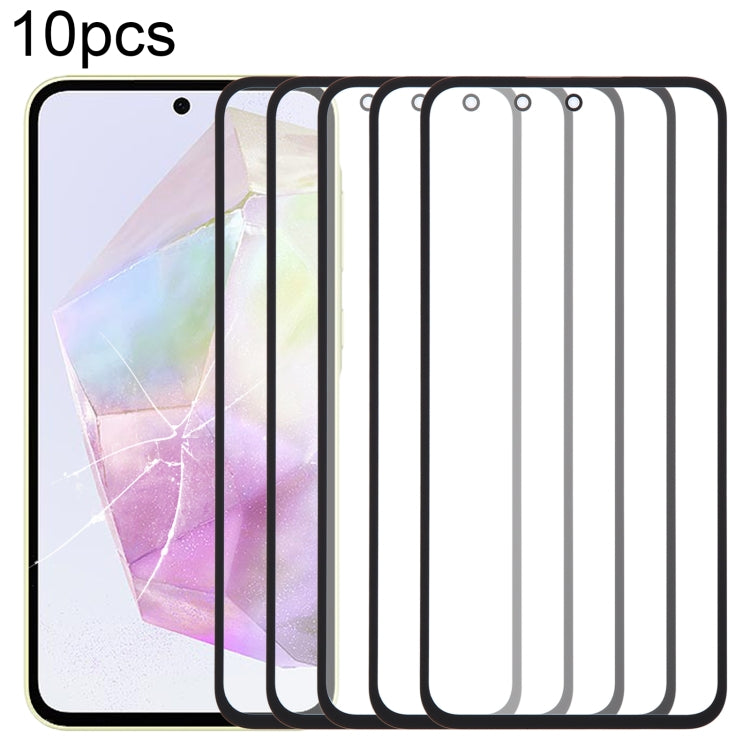 10pcs Front Screen Outer Glass Lens with OCA Optically Clear Adhesive