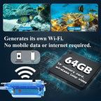 Lure 1080P Wireless Underwater Fishing Video Camera with Loop Recording / APP Remote Control