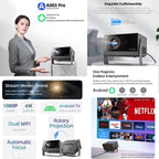 AUN A003 Pro 1920 x 1080P 350 Lumens Portable Home Theater LED HD Digital Projector