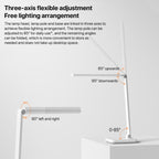 Original Xiaomi Mijia LED Desk Lamp 2 Lite Anti Blue-ray Three Levels Brightness, US Plug