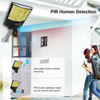 Solar Street Light with V380 4G WiFi 10X Dual-lens Monitoring HD Camera